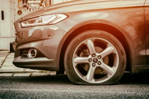 flat car tire